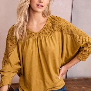 Garnet Hill embroidered blouse